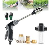 Waterblitz Pressure Washer, 2025 Upgrade Waterblitz High Pressure Washer, Gun Powerful Dirt Removal. with 360° Rotating for Three Spray Modes, with Joints and 15m Telescopic Tube (With foam pot)