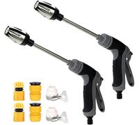 Waterblitz Pressure Washer, High Pressure Water Gun, Portable Washer for Car, Floor, Wall Cleaning, with 360° Rotating for Three Spray Modes (2Pcs)