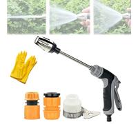Waterblitz Pressure Washer, Water Blitz, Water Blitz Pressure Washer, with 360° Rotating for Three Spray Modes, Can be Filled with Cleaning Agent (a)