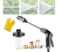 Waterblitz Pressure Washer, Water Blitz, Water Blitz Pressure Washer, with 360° Rotating for Three Spray Modes, Can be Filled with Cleaning Agent (c)