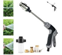Waterblitz Pressure Washer, Waterblitz High Pressure Water Gun, Hydraulic Turbo Spray, 9m Range & Adjustable Nozzles, No Electricity, Universal Hose Fit (Type B)