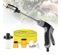Waterblitz Pressure Washer, Waterblitz High Pressure Water Gun, Various Spray Effects, Household car washing tools, with 360° Rotating, for Car, Floor, Wall Cleaning (C)