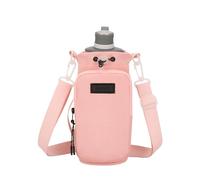 Waterbottle Holder With Strap,23 x 10 cm Water Bottle Bag For Walking With Shoulder Strap - Efficient Multi-Function Camping Hiking Travelling Phone Pocket, Sports Tumbler Carrier For Women, rosa, Se