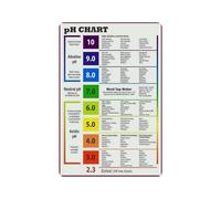 Watercolor Alkaline Diet pH Balance Food Chart Poster Botanical Kitchen Wall Art Print for Wellness Spa Yoga Studio Home Decor(Framed,16X24inch(40X60cm))