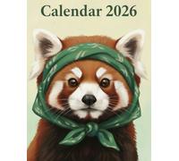 Watercolor Animal Portraits Calendar 2026: Painting Style with Bandanas and Scarves | 8.5 x 11 Inch Monthly Planner
