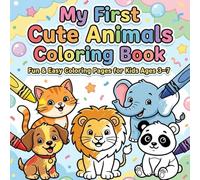Watercolor Animals Coloring Book for Kids: Create Beautiful Paintings in Minutes | Fun & Easy Coloring for Ages 3-7