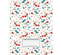 Watercolor Birds & Cherry Blossoms School Composition Notebook - Wide Ruled, 7.5" x 9.25", 120 Pages, Soft Matte Cover: Floral & Nature-Inspired - Ideal for School, Journaling, and Daily Notes