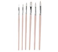 Watercolor Brushes Paintbrush Set Fine Paint Brush Face Paint Brushes Oil Paint Brushes Multifunctional Easy Cleaning Wide Application Premium Material Durable for Watercolor Oil (Rosa)