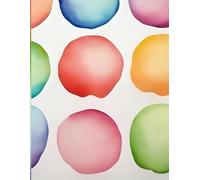 Watercolor Circles: A 200 page, 1/4” scale dotted journal with legend, table of contents, and measuring guide