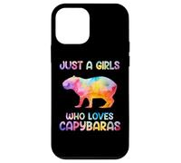 Watercolor Colorful Capybara Just a girl who loves Capybaras Custodia per iPhone 12 mini