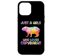 Watercolor Colorful Capybara Just a girl who loves Capybaras Custodia per iPhone 12 Pro Max