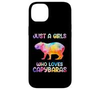 Watercolor Colorful Capybara Just a girl who loves Capybaras Custodia per iPhone 14 Plus