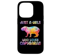 Watercolor Colorful Capybara Just a girl who loves Capybaras Custodia per iPhone 14 Pro