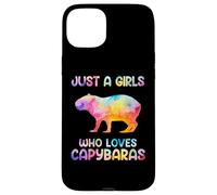 Watercolor Colorful Capybara Just a girl who loves Capybaras Custodia per iPhone 15 Plus