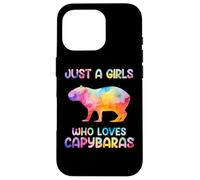 Watercolor Colorful Capybara Just a girl who loves Capybaras Custodia per iPhone 16 Pro