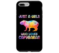 Watercolor Colorful Capybara Just a girl who loves Capybaras Custodia per iPhone 7 Plus/8 Plus