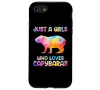 Watercolor Colorful Capybara Just a girl who loves Capybaras Custodia per iPhone SE (2020) / 7 / 8