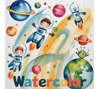 Watercolor Coloring Book for Kids Ages 2-8: Screen Free Quiet Time For Toddlers And Preschoolers Halloween Activity Relaxing Easy Outlines Build Focus ... Free Quiet Time For Toddlers And Presc
