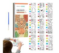 Watercolor Coloring Book With Portable Sketchbook - Complete Watercolor Paint Set Featuring Brushes And Paints - Ideal For Kids And Adults For Creative Expression And Art