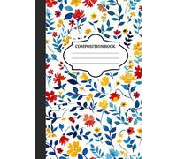 Watercolor Flower Journal: Vibrant Blue & Yellow Floral Notebook for Women & Students