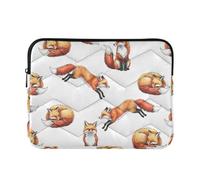 Watercolor Fox - Custodia leggera per computer portatile, per lavoro e | Custodia imbottita per laptop con fodera interna delicata e controllo della vestibilità di tutto il dispositivo, taglia L