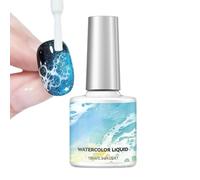 Watercolor Gel Nail - 10 ml Smudge Liquid Gradient Nail | Artistic Fingernail Paint for Salon Home Men Youth Stage Performance Travel Wedding and Party Gift For Manicurists