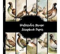 Watercolor Grouse Scrapbook Paper, Forest Animal Junk Journal, Bird Decorative Paper, DIY Projects, Origami, Collage Sheets, Decoupage Paper, 10 Designs, Double Sided
