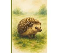 Watercolor Hedgehog Composition Notebook: Woodland Journal for Students Teens Kids and Nature Fans to Capture Notes Creative Writing and Personal Reflections