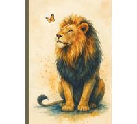 Watercolor Lion Composition Notebook: Jungle Adventure Journal for Students Teens Kids and Big Cat Fans to Record Notes Stories and Daily Ideas