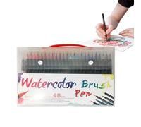 Watercolor marker, brush pen, drawing, coloring, paint set, art supplies, elementary school students, art lessons, professional artists, adult craft, diary, home learning, classroom teaching materials