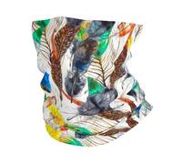Watercolor Multicolor Bird Feathers Beautiful Antiscivolo Cerchietto per Capelli Antipolvere Sciarpa A Tubo Protezione del Viso per Pesca Estivo Outdoor