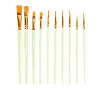 Watercolor Paint Brush Set - Premium Acrylic Painting Tools | Smooth Handle Drawing Accessories for Artists, Students, and Hobbyists, Ideal for Fine Detailing, Broad Strokes, Blending, and Washes