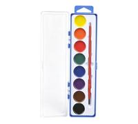 Watercolor Paint Set, 8 Color Solid Cakes, Washable Art Supplies Kit