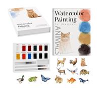 Watercolor Painting Book, Art Drawing Journal, Watercolor Workbook Set
