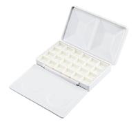 Watercolor Palette Box - Magnetic Half Pan Paint Tray With Lid
