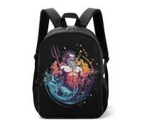 Watercolor Posei-don Casual Daypack Funny Daily Zaini Travel Borsa a tracolla per donne uomini