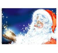Watercolor Santa Claus Christmas New Year Bandiera Da Cortile 90X150Cm Moda Bandiere Da Cortile Divertenti Bandiera Pirata Per Sport Il Portico Giardino