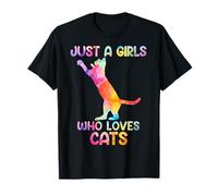 Watercolor Soloful Pet Cat Kitten just a girl who loves cats Maglietta