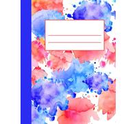 Watercolor Splash Notes: 100 Lined Pages for Creative Writing & Daily Reflections