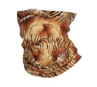 Watercolor Striped Skin of Tiger Black Brown Unisex Scaldacollo Antivento Sciarpa Tubolare Leggero Copricollo per Trekking Snowboard Moto Sci