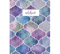 Watercolor Tile Lined Notebook: 6x8” Journal with 120 Pages for Notes, Lists, School, Work, Prayer, and Everyday Writing