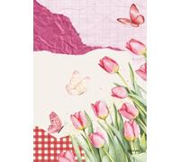 WATERCOLOR TULIP COMPOSITION NOTEBOOK B5 80SHEETS 160PAGES: Writing Journal with Meaningful Tulip Quote 6.93" x 9.84" (B5 Standard Paper Size)