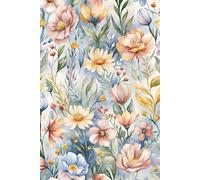 Watercolor Wild Flowers Notebook Aesthetic Floral Journal for Women - Botanical Sketchbook for Writing, Drawing & Notes: Gift for Nature Lovers (6x9, 120 Pages)