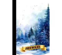 WATERCOLOR WINTER THEMED JOURNAL: BLANK LINED PAGES