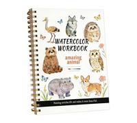 Watercolor Workbook Kit, Beginner Friendly Art Set, Animal Theme Painting Supplies | Kids Watercolor Painting Book For Adults Artists Students Travelers Beginners Coffee Shop Park Home Art Class