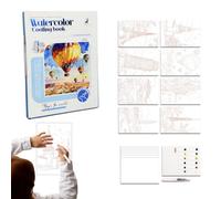 Watercolor Workbook - Tri-fold Relaxing Painting Sketchbook
