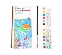 Watercolor Workbook, Watercolor Coloring Books Paint Set, Princess and Animal Designs, Creative Sketchbook Supplies, Bookmarks, Small Drawing Pad for Artist, Home, Travel, Kids, Girls, Boys