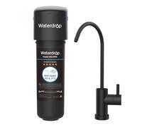 Waterdrop 10UB Filtro dell'Acqua Sistema Inferiore con Rubinetto Dedicato, NSF/ANSI 42 Certificato, 11000 Galloni ad Alto Contenuto di Cloro Capacità di Riduzione del Cloro, Tecnologia USA