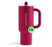 waterdrop® Borraccia Termica con Cannuccia 1.1 Litro - Freddo per 12 Ore -, Acciaio inox senza BPA, Tazza Termica, Thermos Cup, Bicchiere Cannuccia, bottiglia acqua