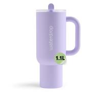 waterdrop® Borraccia Termica con Cannuccia 1.1 Litro - Freddo per 12 Ore -, Acciaio inox senza BPA, Tazza Termica, Thermos Cup, Bicchiere Cannuccia, bottiglia acqua